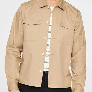 Club Monaco Utility Shirt in Beige